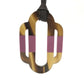 HERMES Attourage Plate Necklace, Buffalo Horn, Women's, Brown