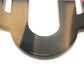 HERMES Attourage Plate Necklace, Buffalo Horn, Women's, Brown