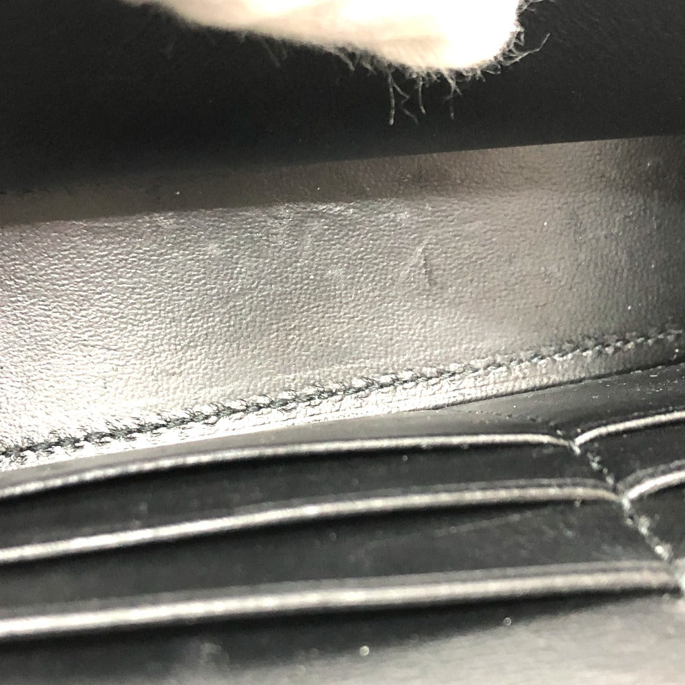 BALENCIAGA 656050 Bロゴ アワーグラス チェーンウォレット ショルダーバッグ レザー レディース ブラック - brandshop-reference