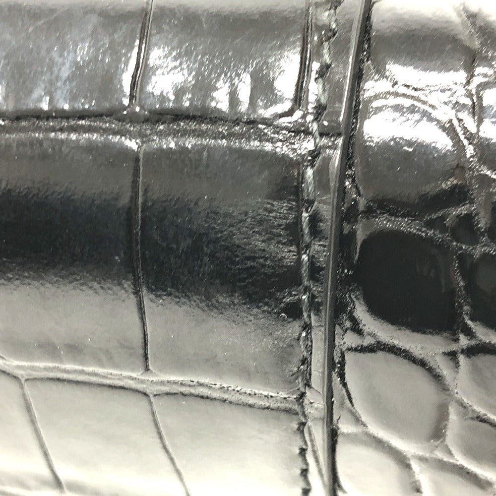 BALENCIAGA 656050 Bロゴ アワーグラス チェーンウォレット ショルダーバッグ レザー レディース ブラック - brandshop-reference