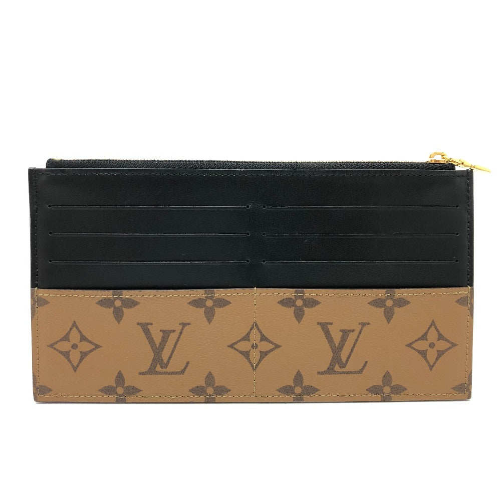 LOUIS VUITTON M80390 モノグラムリバース スリム パース カード財布 ポーチ モノグラムリバースキャンバス レディース ブラウン - brandshop-reference