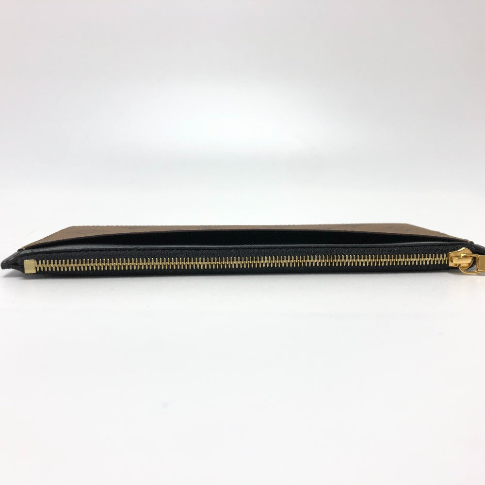 LOUIS VUITTON M80390 モノグラムリバース スリム パース カード財布 ポーチ モノグラムリバースキャンバス レディース ブラウン - brandshop-reference