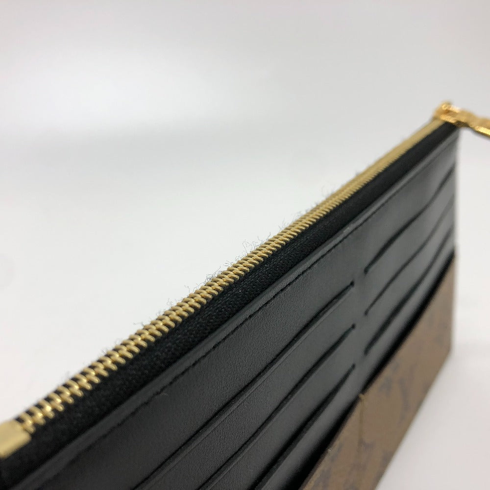 LOUIS VUITTON M80390 モノグラムリバース スリム パース カード財布 ポーチ モノグラムリバースキャンバス レディース ブラウン - brandshop-reference