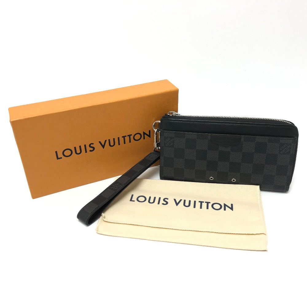 LOUIS VUITTON N60379 ダミエグラフィット ジッピー ドラゴンヌ L字型 ストラップ付長財布 長財布 ダミエグラフィットキャンバス メンズ ブラック - brandshop-reference