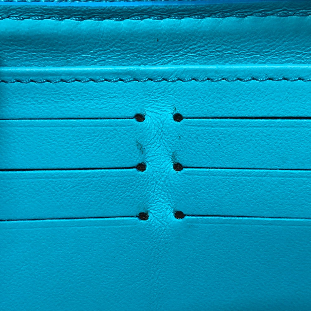 LOUIS VUITTON M81512 モノグラムエンボス ジッピーウォレット ラウンドファスナー 長財布 レザー ユニセックス ブルー - brandshop-reference