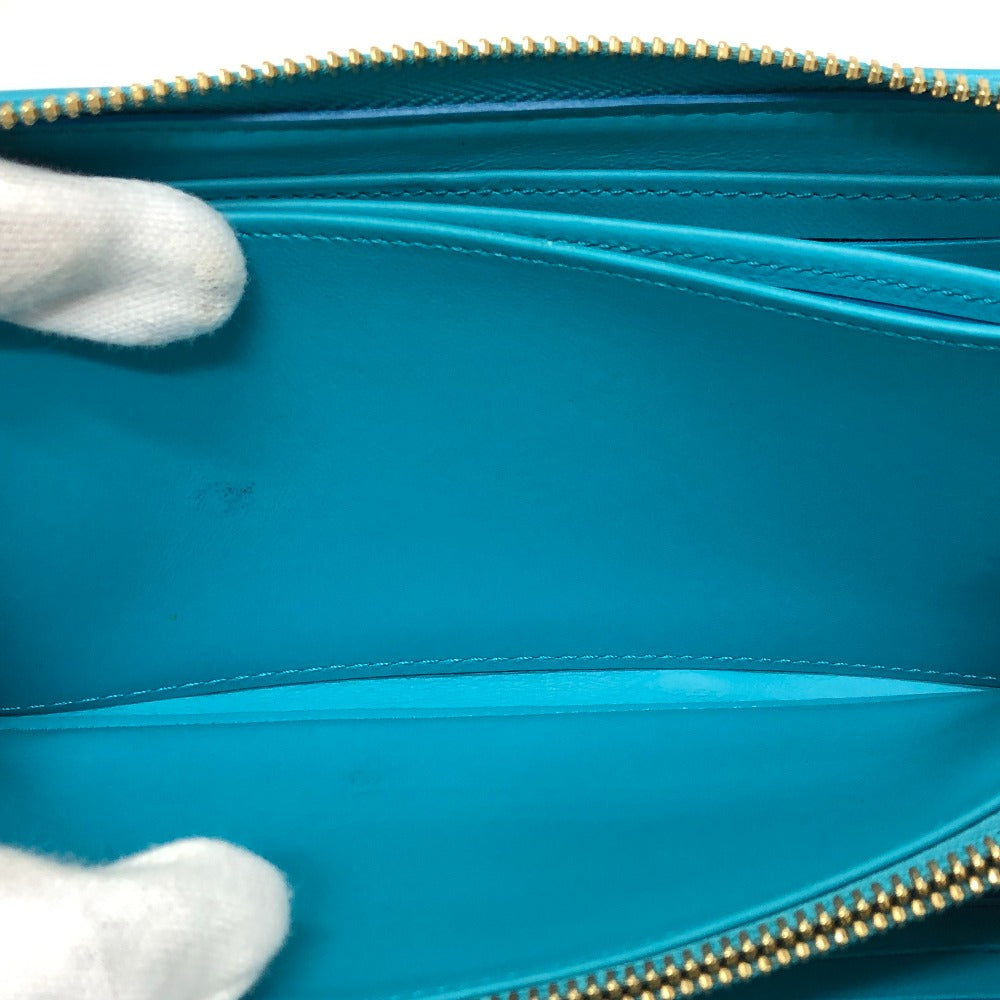 LOUIS VUITTON M81512 モノグラムエンボス ジッピーウォレット ラウンドファスナー 長財布 レザー ユニセックス ブルー - brandshop-reference