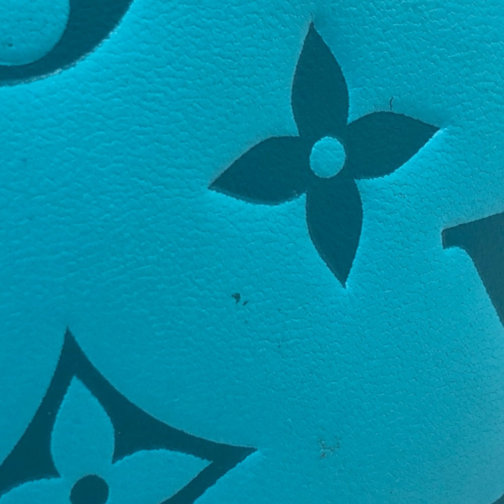 LOUIS VUITTON M81512 モノグラムエンボス ジッピーウォレット ラウンドファスナー 長財布 レザー ユニセックス ブルー - brandshop-reference