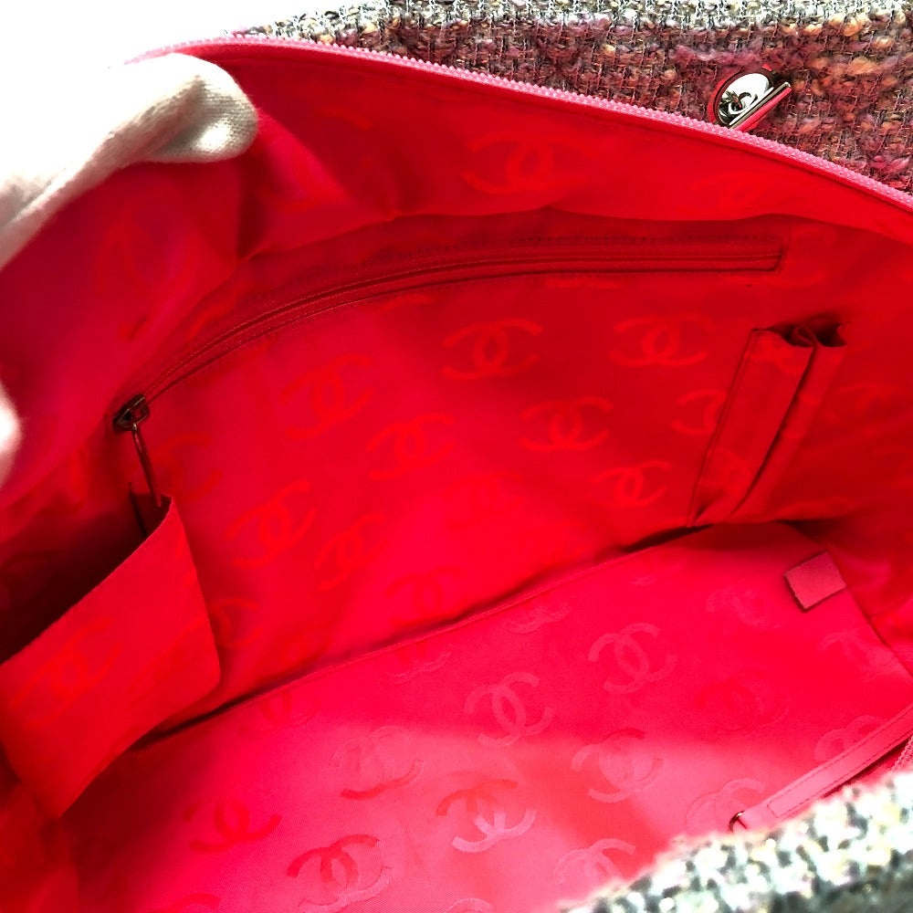 CHANEL CC ココマーク カンボンライン ラージ ショルダーバッグ 肩掛け トートバッグ ツイード レディース パープル系 - brandshop-reference