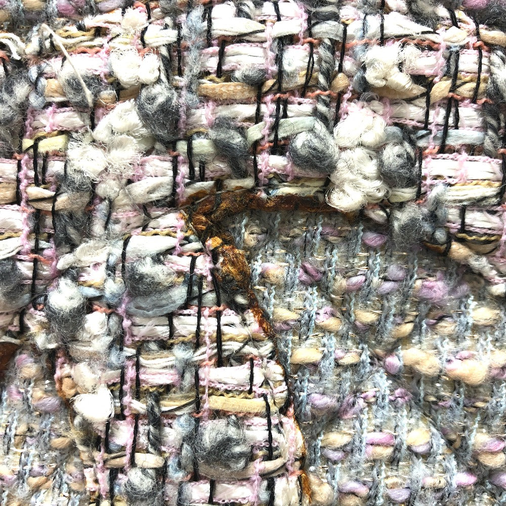 CHANEL CC ココマーク カンボンライン ラージ ショルダーバッグ 肩掛け トートバッグ ツイード レディース パープル系 - brandshop-reference