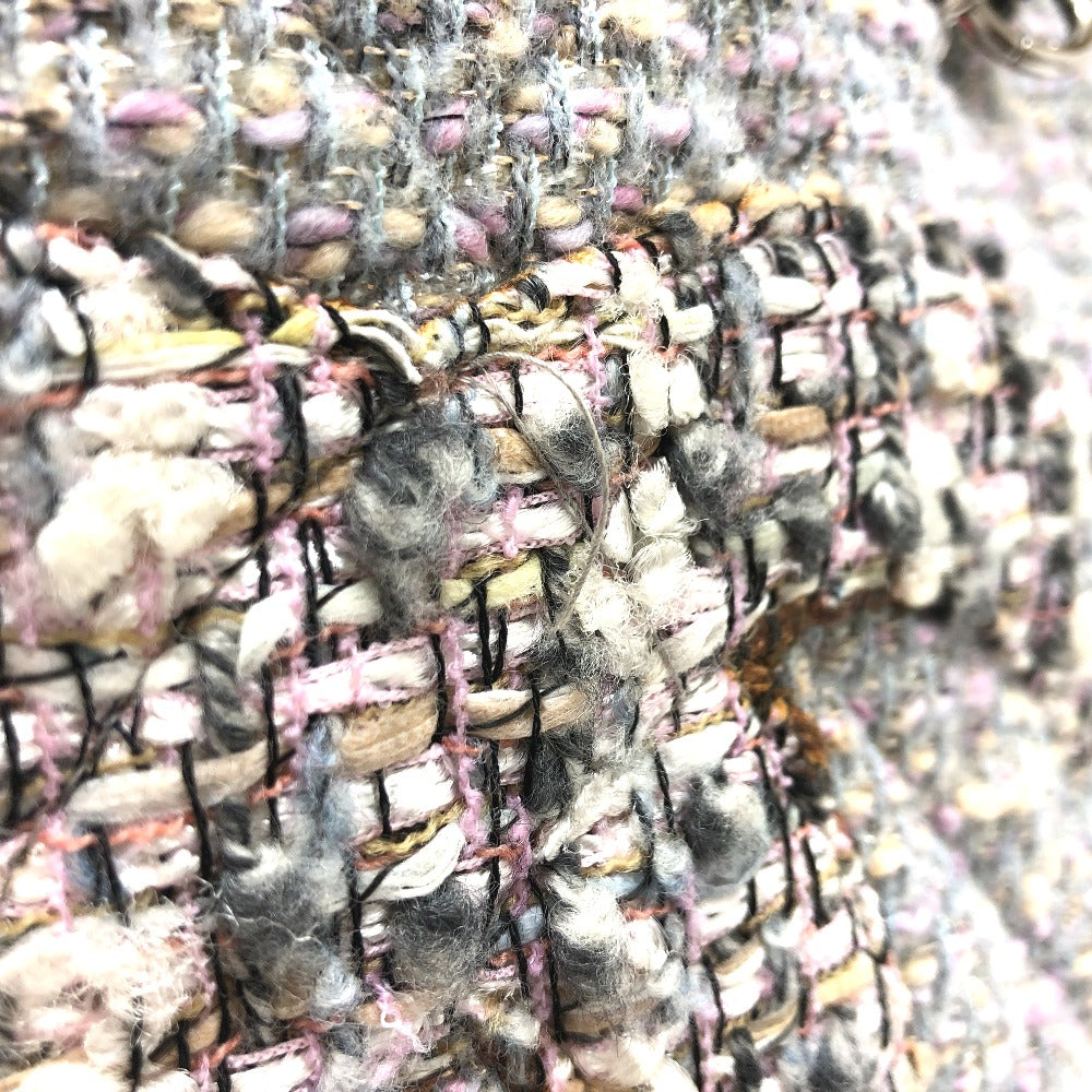 CHANEL CC ココマーク カンボンライン ラージ ショルダーバッグ 肩掛け トートバッグ ツイード レディース パープル系 - brandshop-reference