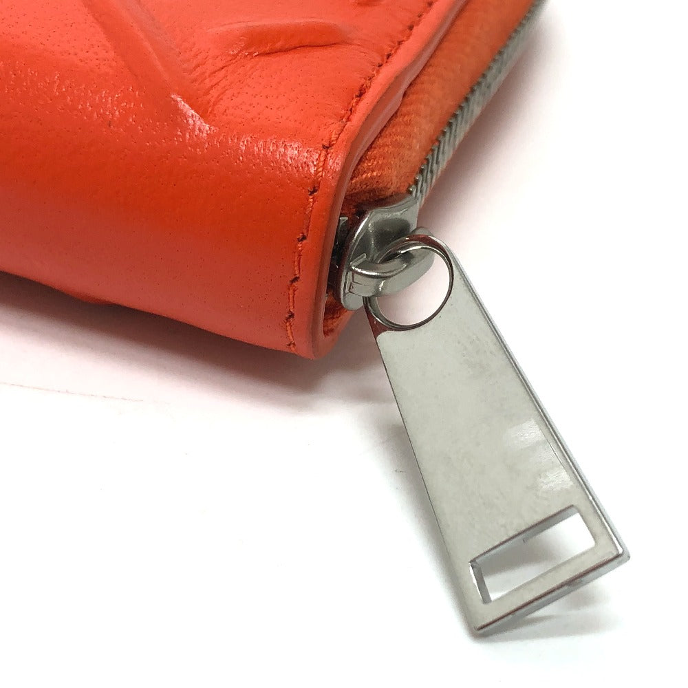 BOTTEGA VENETA 593217 ラウンドファスナー 長財布 レザー メンズ オレンジ - brandshop-reference