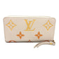 LOUIS VUITTON M80402 モノグラムアンプラント ジッピーウォレット 長財布 モノグラムアンプラントレザー レディース ベージュ - brandshop-reference