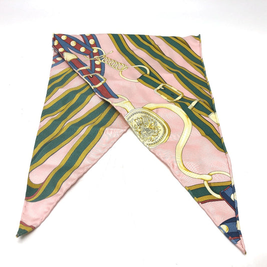 HERMES Pointe Silk Scarf for Women, Pink
