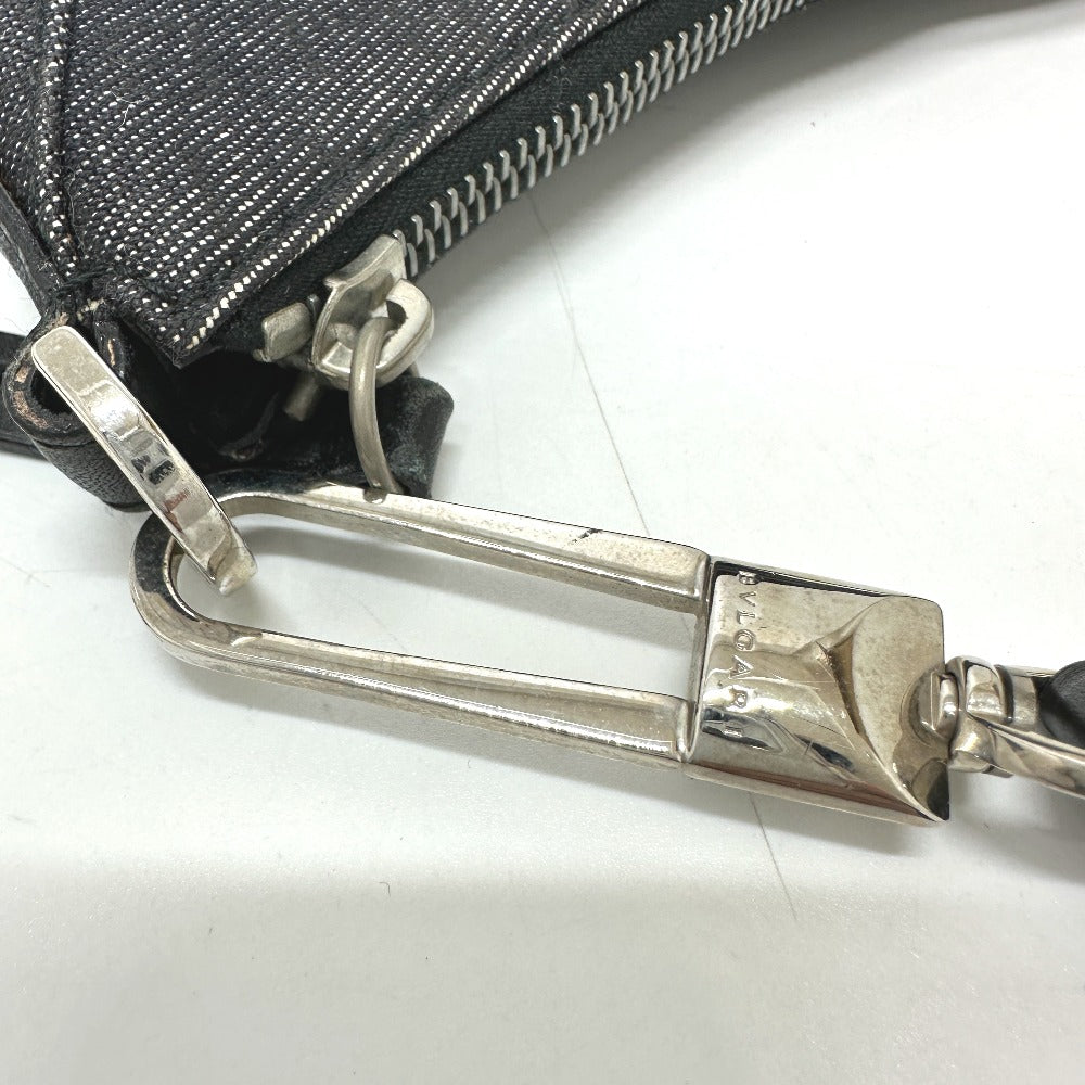 BVLGARI ロゴマニア カバン ハンドバッグ キャンバス/レザー レディース ネイビー系 - brandshop-reference