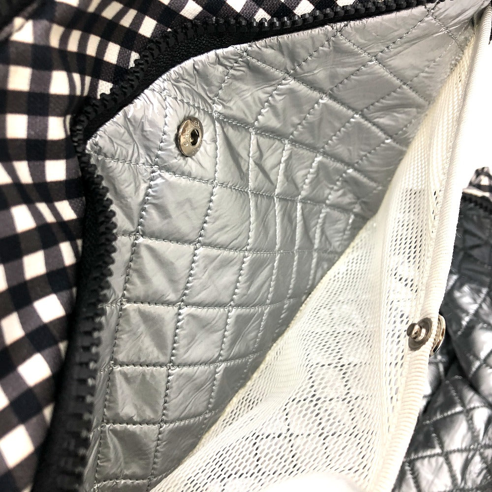 CHANEL チェック ココマーク クーラーバッグ 保冷バッグ カバン ショルダーバッグ キャンバス レディース ホワイト - brandshop-reference