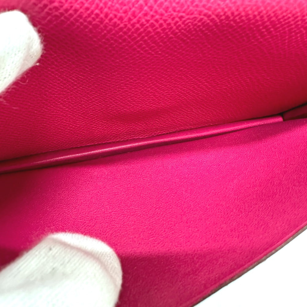 HERMES ベアンスフレ 長財布 ヴォーエプソン レディース ピンク - brandshop-reference