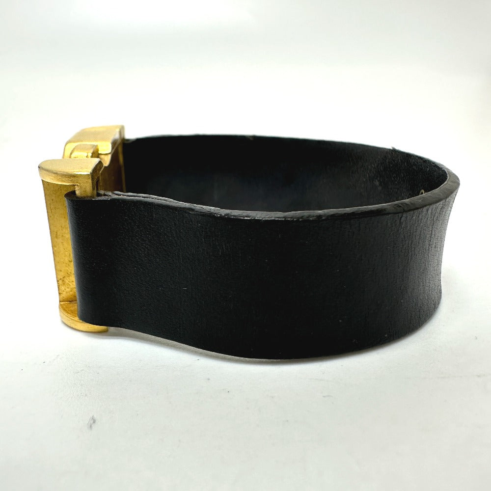 CHANEL ココマーク 00A ブレスレット GP/レザー レディース ブラック