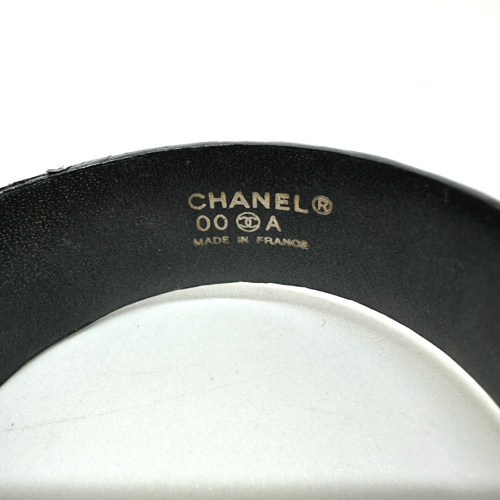 CHANEL ココマーク 00A ブレスレット GP/レザー レディース ブラック