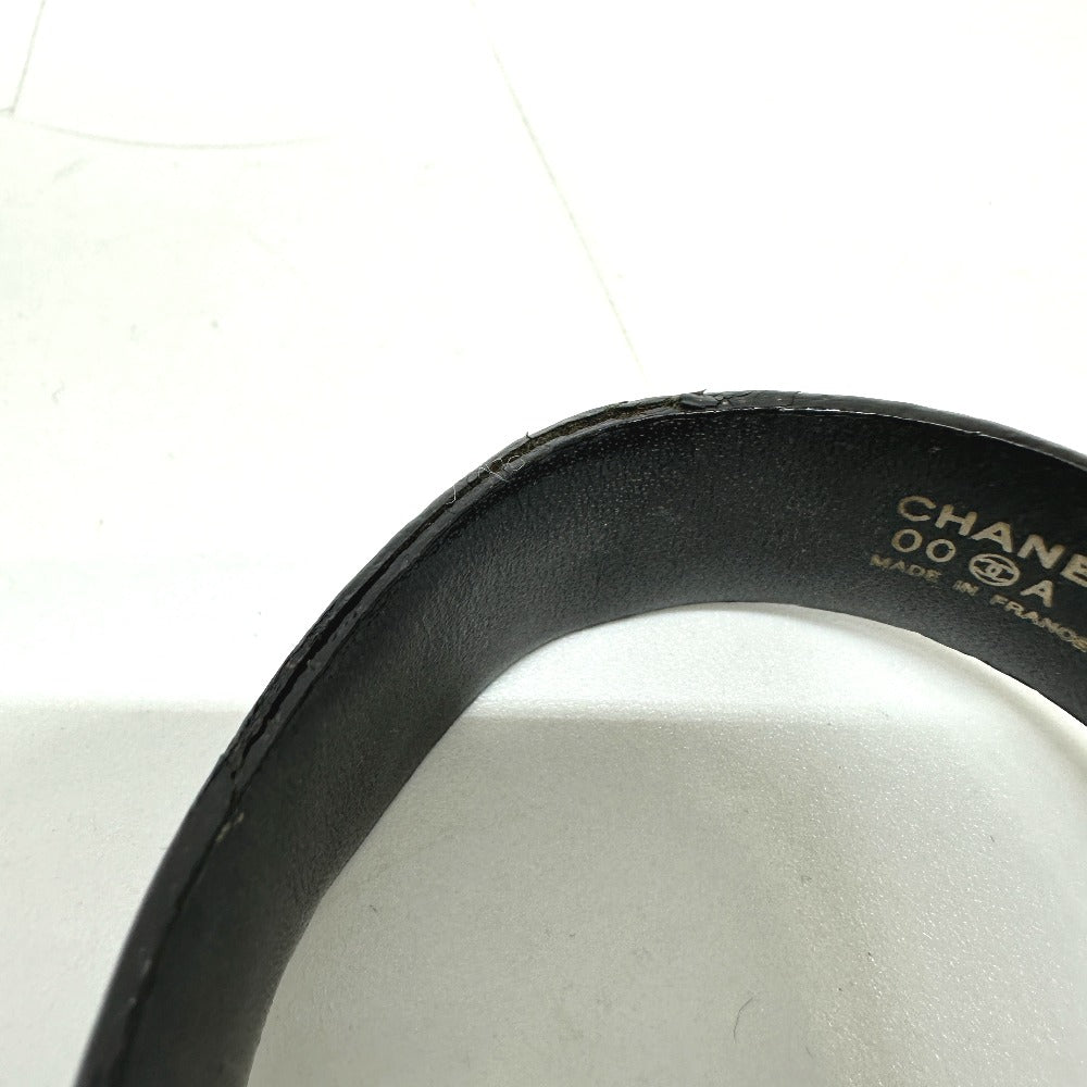CHANEL ココマーク 00A ブレスレット GP/レザー レディース ブラック
