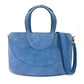 BVLGARI Tote Bag, Shoulder Bag, Décolleté 2-Way Handbag, Suede, Women's, Blue