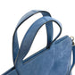BVLGARI Tote Bag, Shoulder Bag, Décolleté 2-Way Handbag, Suede, Women's, Blue