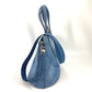 BVLGARI Tote Bag, Shoulder Bag, Décolleté 2-Way Handbag, Suede, Women's, Blue