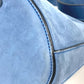 BVLGARI Tote Bag, Shoulder Bag, Décolleté 2-Way Handbag, Suede, Women's, Blue