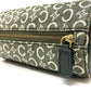 CELINE C Macadam Vanity Bag, Canvas, Unisex, Khaki