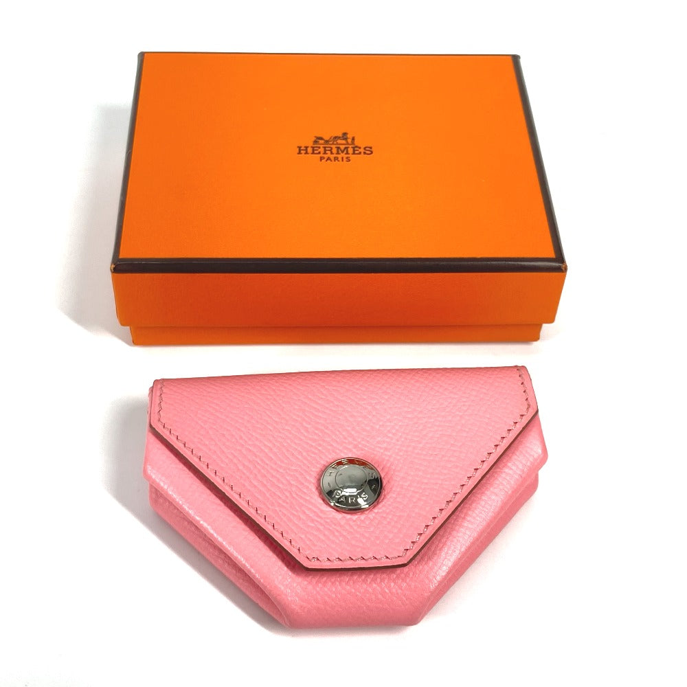 HERMES 財布 ルヴァンキャトル 小銭入れ コインケース ヴォーエプソン レディース ローズコンフェッティ ピンク