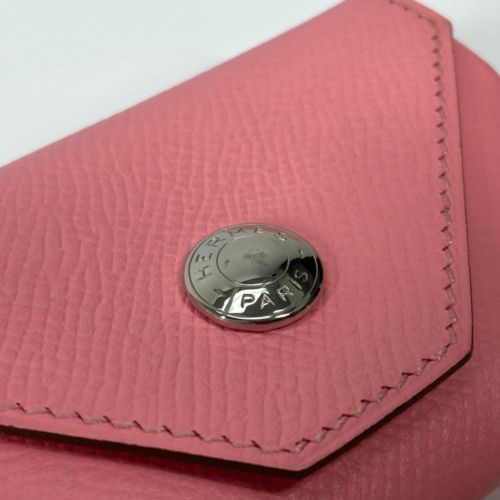 HERMES 財布 ルヴァンキャトル 小銭入れ コインケース ヴォーエプソン レディース ローズコンフェッティ ピンク