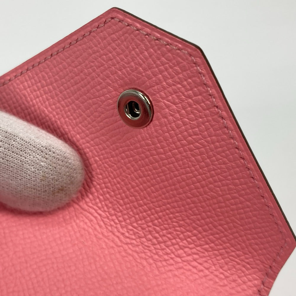 HERMES 財布 ルヴァンキャトル 小銭入れ コインケース ヴォーエプソン レディース ローズコンフェッティ ピンク