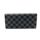 LOUIS VUITTON N63084 Damier Graphite Portefeuille Long Modular Wallet, Men's, Black, Damier Graphite Canvas