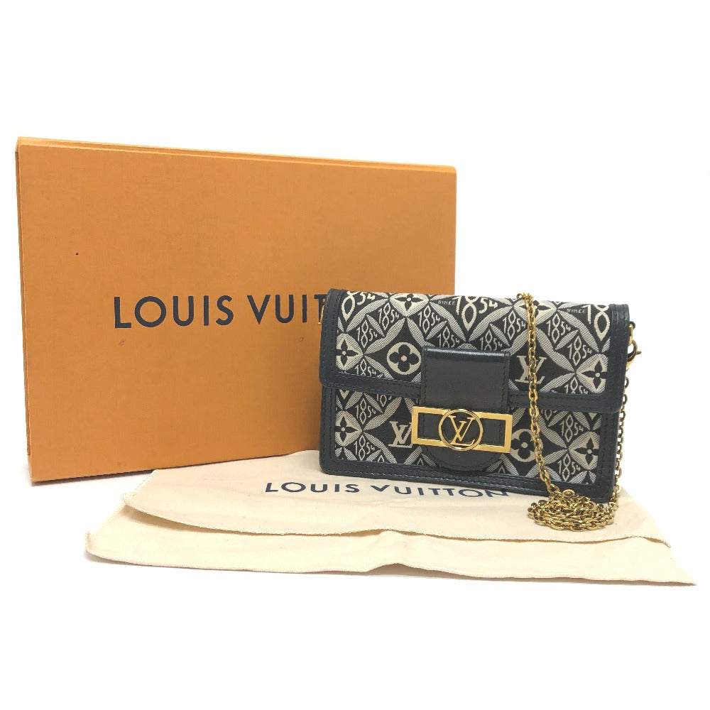 LOUIS VUITTON M69992 モノグラムジャガード ポルトフォイユ ドーフィーヌ チェーン Since 1854 ショルダーバッグ キャンバス レディース