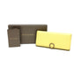 BVLGARI Logo Clip Long Wallet, Bifold Wallet, Leather, Women's, Yellow