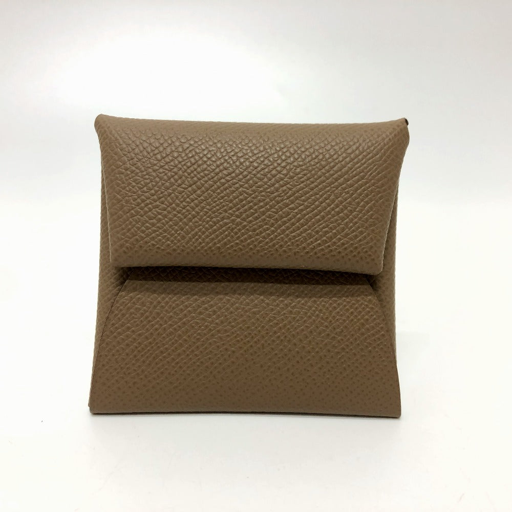 HERMES バスティア 小銭入れ 財布 コインケース ヴォーエプソン レディース エトゥープ ブラウン