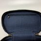 Dior Cannage Embroidered Vanity Bag, Canvas, Women's, Blue