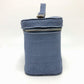 Dior Cannage Embroidered Vanity Bag, Canvas, Women's, Blue