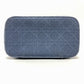 Dior Cannage Embroidered Vanity Bag, Canvas, Women's, Blue