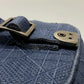 Dior Cannage Embroidered Vanity Bag, Canvas, Women's, Blue
