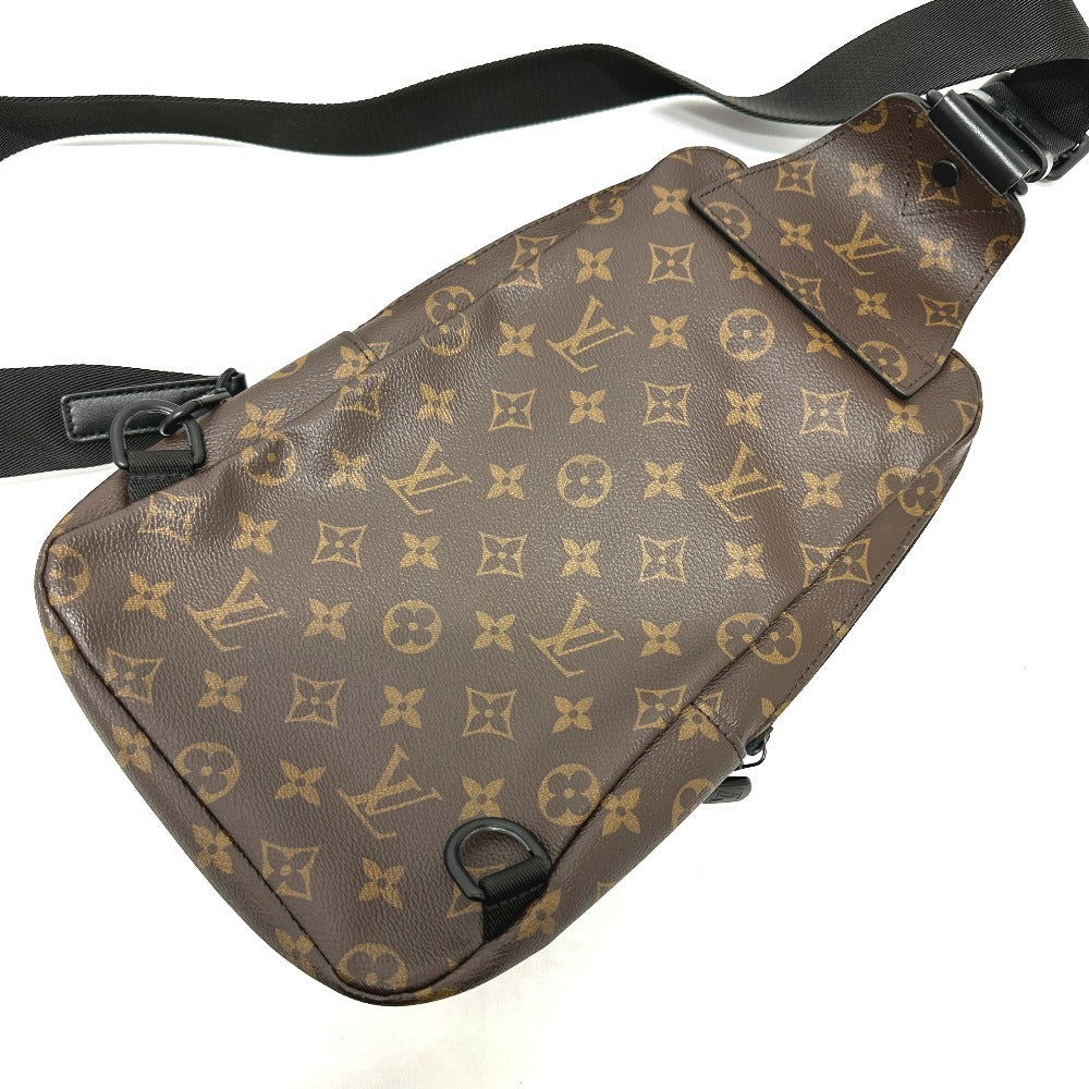 LOUIS VUITTON M45897 Monogram Macassar Avenue Sling Bag, Crossbody Bag, Men's, Brown, Monogram Macassar Canvas