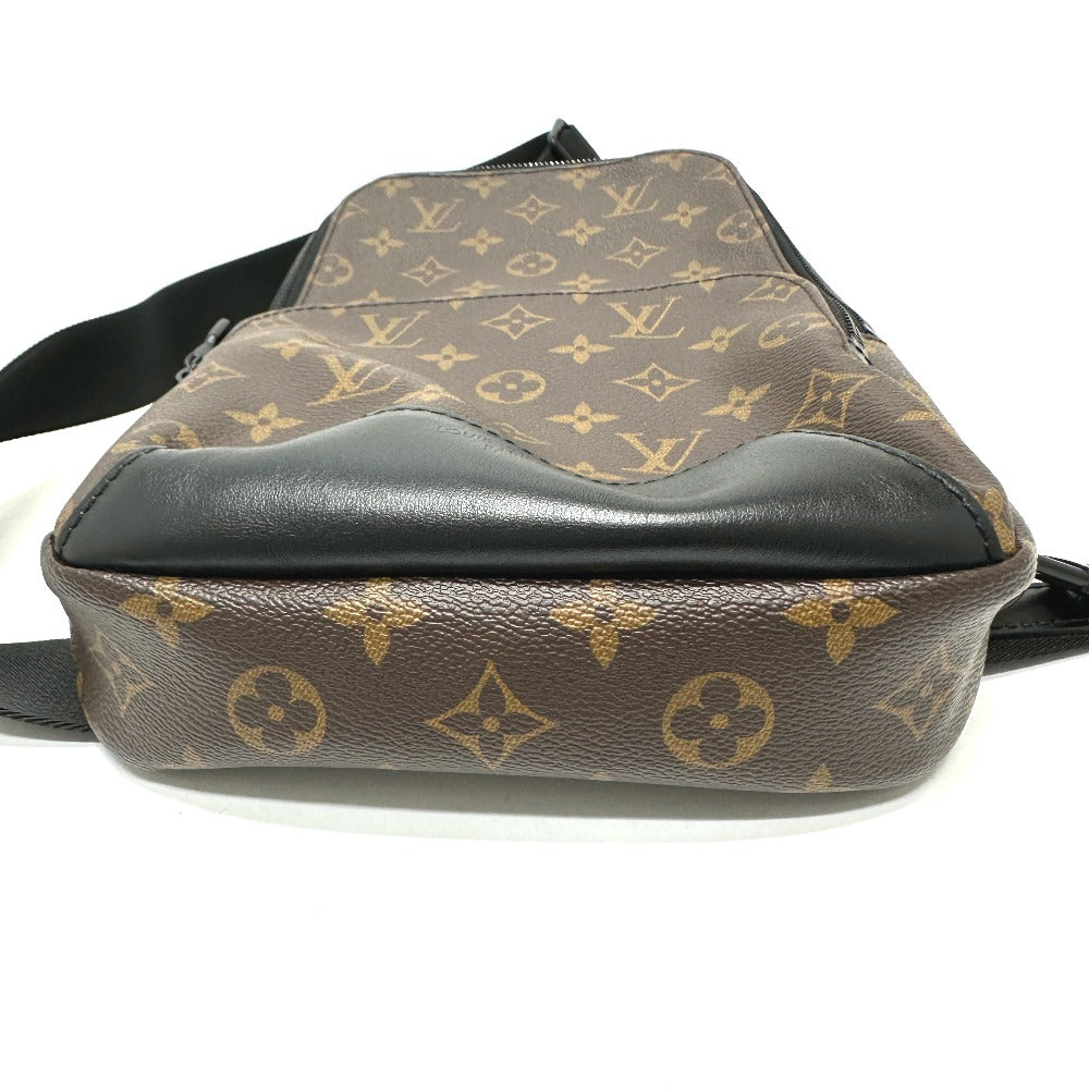 LOUIS VUITTON M45897 Monogram Macassar Avenue Sling Bag, Crossbody Bag, Men's, Brown, Monogram Macassar Canvas