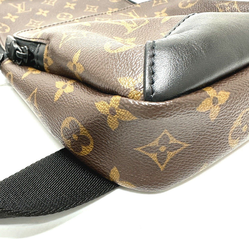 LOUIS VUITTON M45897 Monogram Macassar Avenue Sling Bag, Crossbody Bag, Men's, Brown, Monogram Macassar Canvas