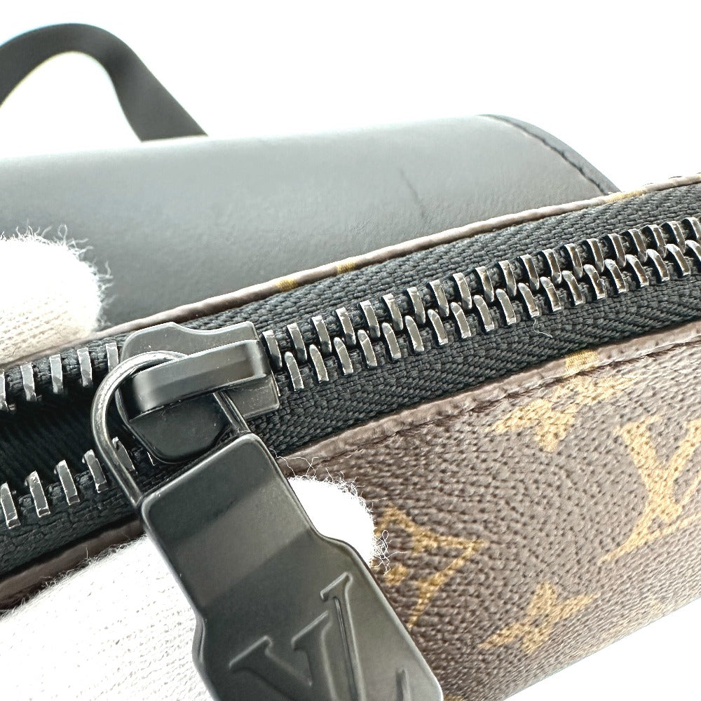 LOUIS VUITTON M45897 Monogram Macassar Avenue Sling Bag, Crossbody Bag, Men's, Brown, Monogram Macassar Canvas