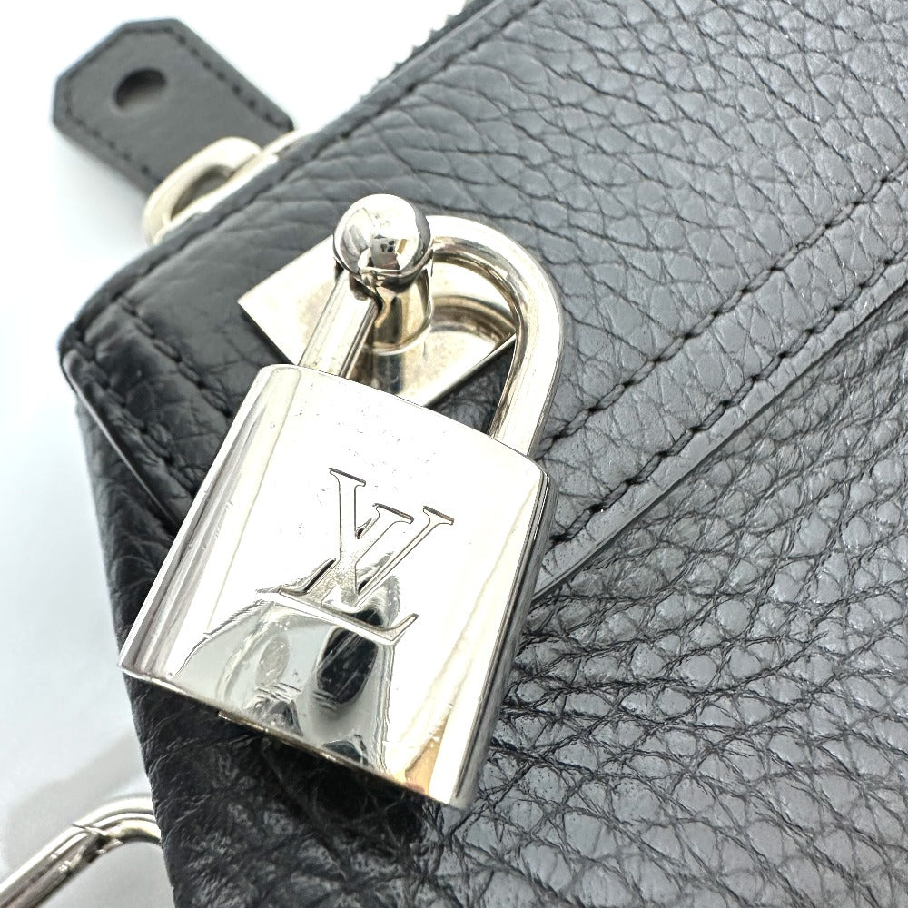 LOUIS VUITTON M94476 Greenwich Tote Bag in Taurillon Leather, Men's, Black