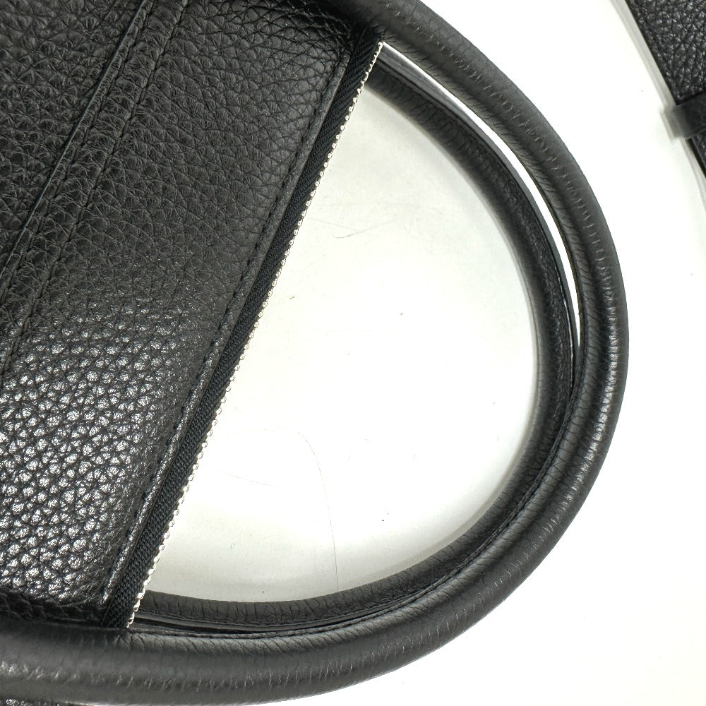 LOUIS VUITTON M94476 Greenwich Tote Bag in Taurillon Leather, Men's, Black