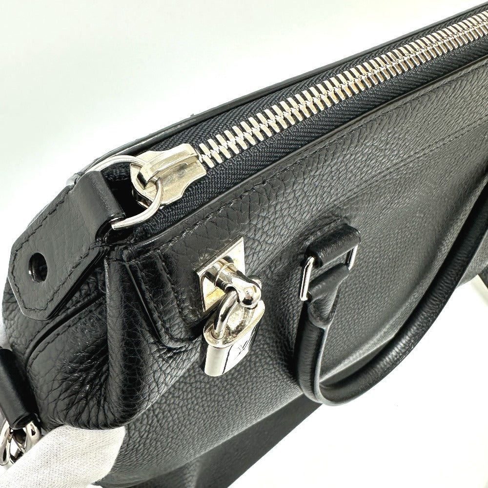 LOUIS VUITTON M94476 Greenwich Tote Bag in Taurillon Leather, Men's, Black