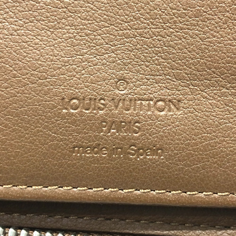 LOUIS VUITTON M58864 Zippy Wallet Vertical Long Wallet in Taurillon Leather, Brown, Men's