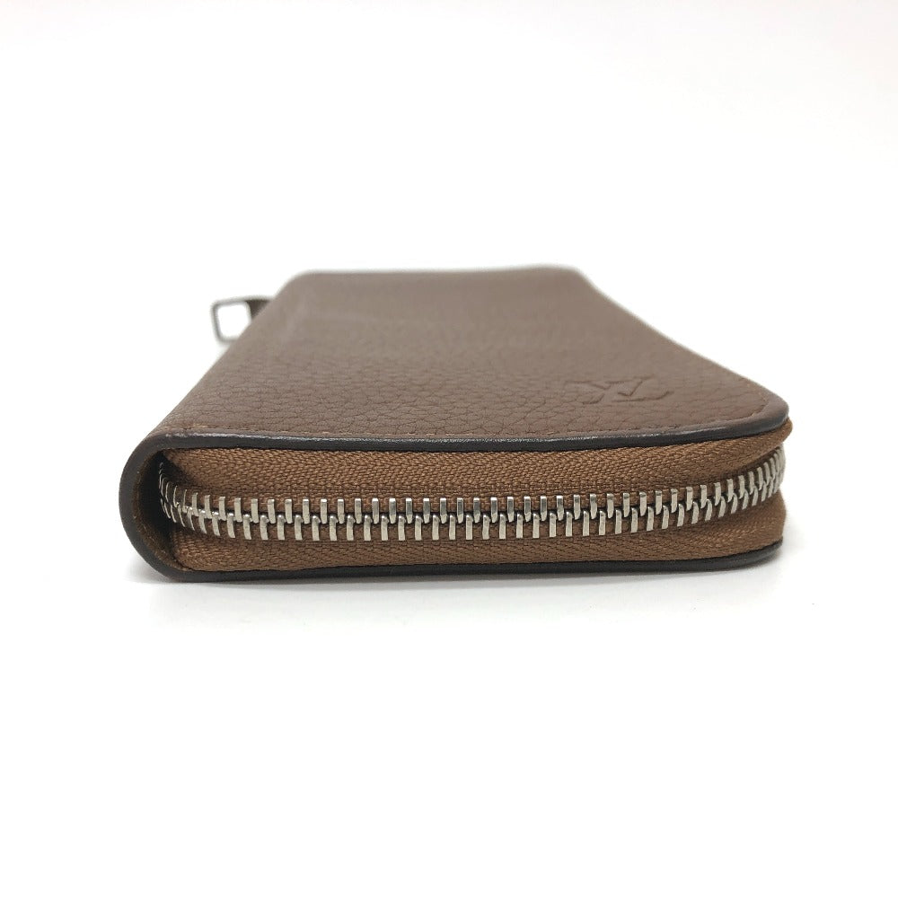 LOUIS VUITTON M58864 Zippy Wallet Vertical Long Wallet in Taurillon Leather, Brown, Men's