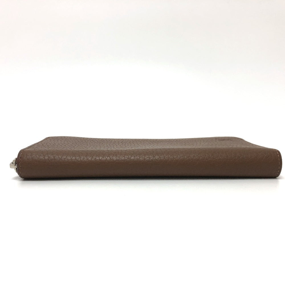 LOUIS VUITTON M58864 Zippy Wallet Vertical Long Wallet in Taurillon Leather, Brown, Men's