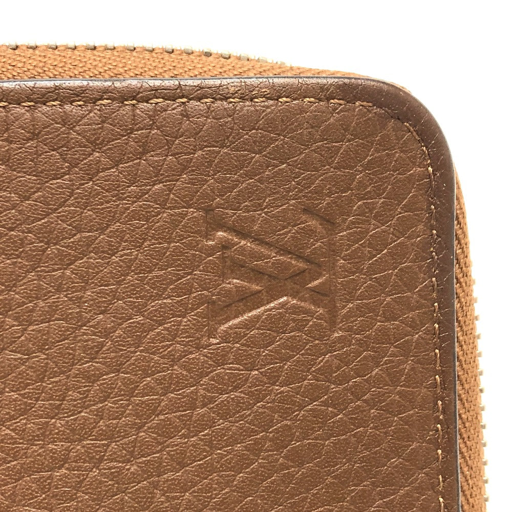 LOUIS VUITTON M58864 Zippy Wallet Vertical Long Wallet in Taurillon Leather, Brown, Men's